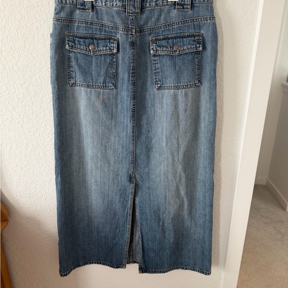 Vintage Old Navy Denim Maxi Skirt - Blue - Picture 4 of 6